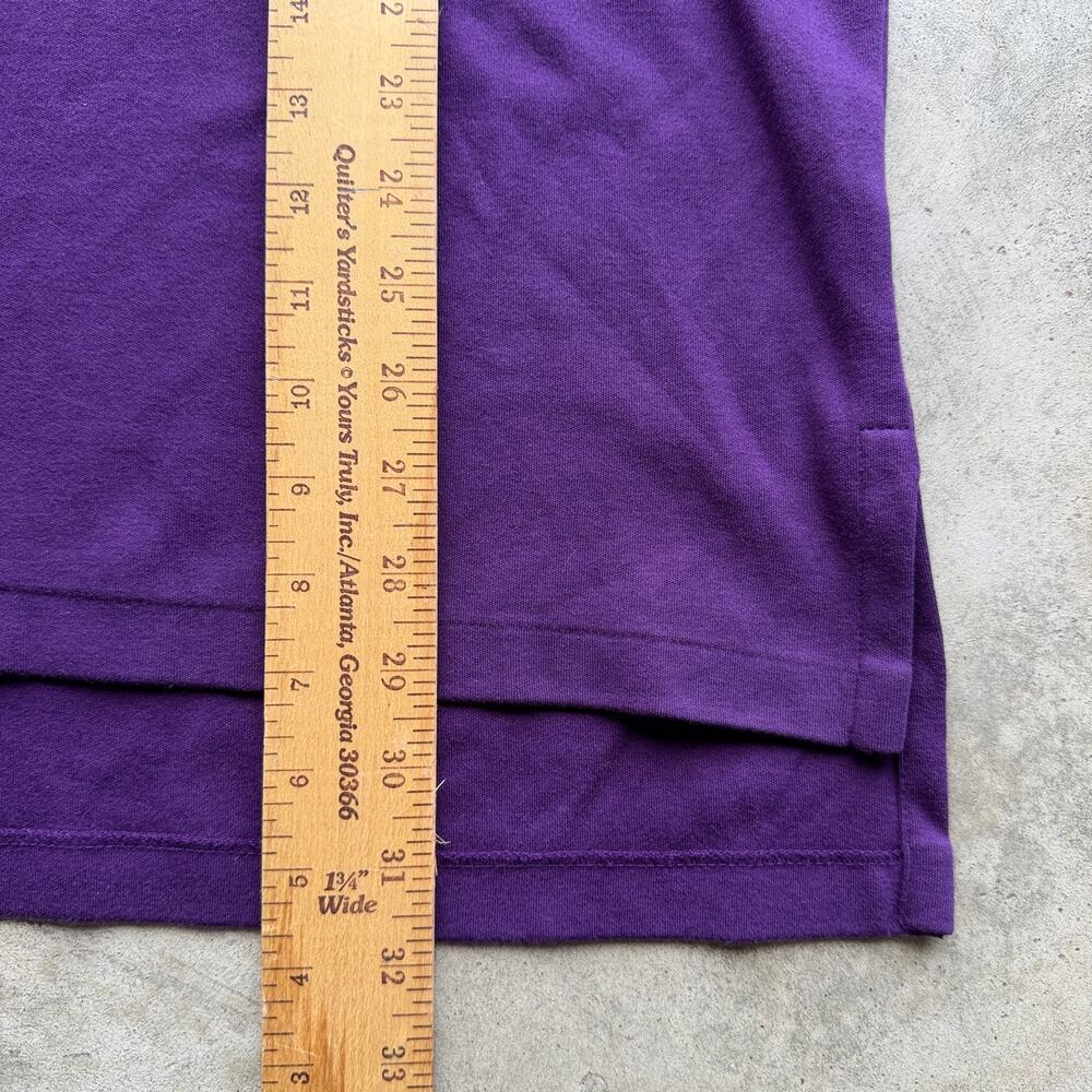 Vintage 90s Ralph Lauren Polo Purple Orange Pony Shirt Style M - Picture 6 of 7
